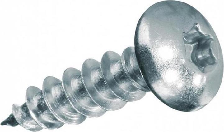 Produktbild Krafter Spanplattenschrauben Pan Head 4 x 35 mm Stahl, 14 Stück (1 Schrauben pro Stück)