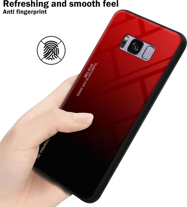 Produktbild Cadorabo TPU 2 Farben Glas Cover (Samsung Galaxy S8+)
