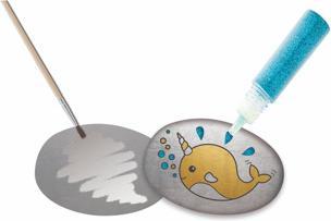 Actual product image Grafix Stenen Schilderen Glitter Eenhoorn