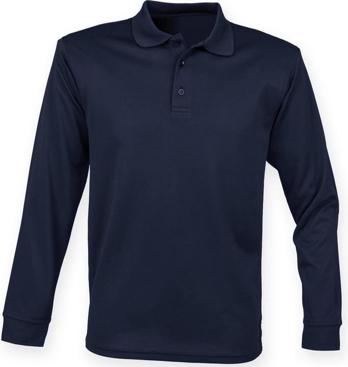 Henbury Coolplus Polohemd Langarm