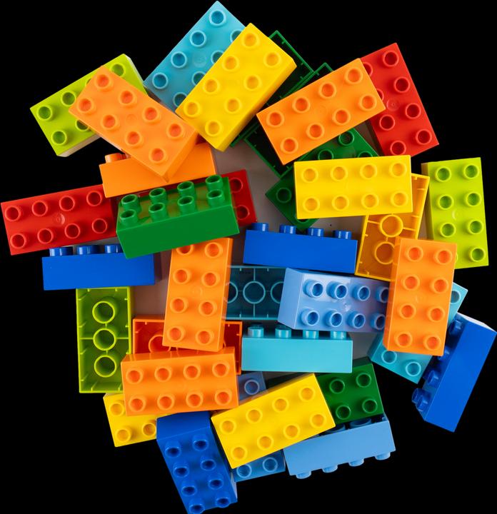 Image du produit LEGO Briques ® Duplo 2x4 - 200 pièces - blocs de construction de base 3011 NEUF (3011)