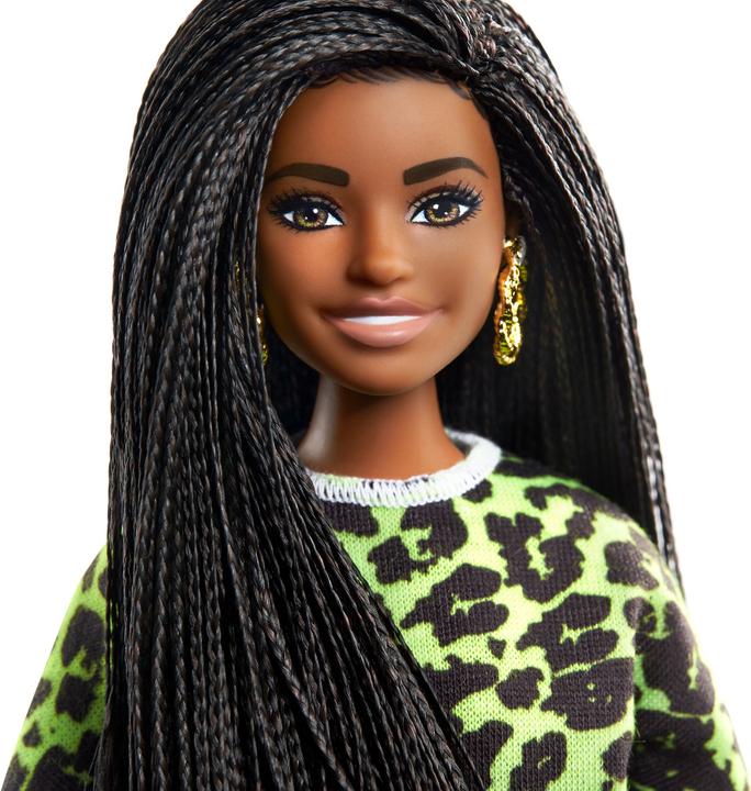 Actual product image Barbie Fashionistas Doll with Neon Leopard-Print Clothes