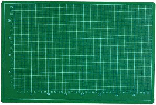 Ecobra STANDARD-CUTTING-MAT in Sondergrösse 3 mm stark, 5-lagig, Schneideunterlage 200 x 100 cm, beidseitig (200 x 100 cm)
