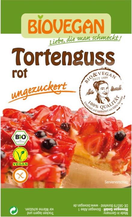 Produktbild Biovegan Tortenguss rot Bio (14 g)