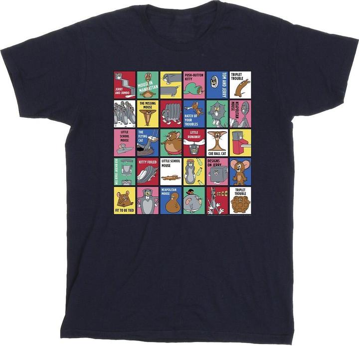 Tom & Jerry Grid Squares TShirt Jungen