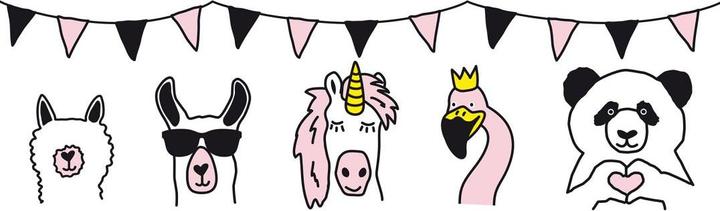 Immagine prodotto A.S. Création Bella nursery per bambini festa selvaggia con animali carini (15 x 500 cm)