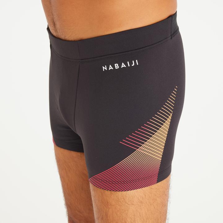 Immagine prodotto Nabaiji Boxer da bagno da uomo - 500 Fiti Tria nero/rosso (L)