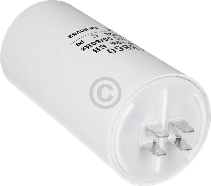 Actual product image Europart Capacitor 70µF 450V universal with lugs Fixing screw CBB60