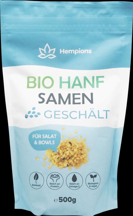 Image du produit Hempions Graines de chanvre bio décortiquées (500 g)