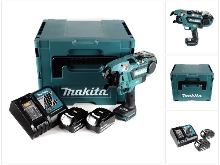Makita DTR 180 RFJ Battery rebar connector 18V Brushless for 0,8mm binding wire in Makpac + 2x 3,0Ah