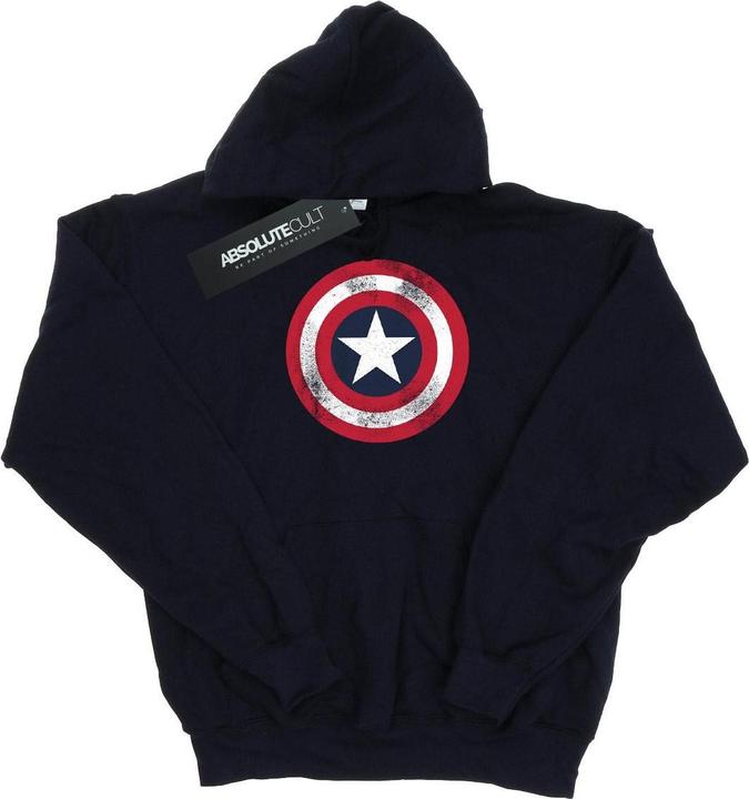 Produktbild Captain America Distressed Shield Kapuzenpullover Jungen (152, 158)