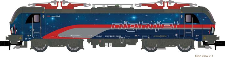 Produktbild Hobbytrain N E-Lok Rh 1293 200 Vectron ÖBB Nightjet, Ep.VI, Sound (Spur N)