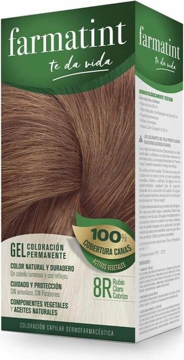 Produktbild Farmatint Gel 8r Hellblond Kupfer 135ml (Hellblond kupfer)