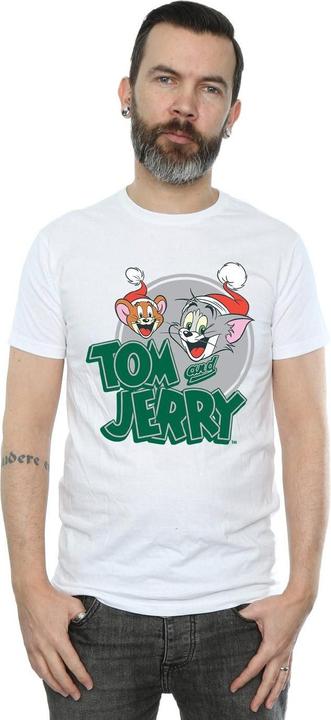Immagine prodotto Tom & Jerry Christmas Greetings Maglietta Uomo (XL)
