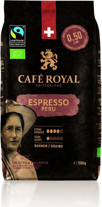 Immagine prodotto Café Royal Bio Havelaar CR Perù Espresso (500 g, Arrosto scuro)