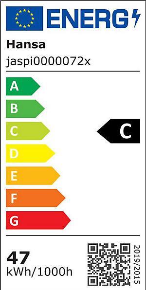 Energie-Label Hansa LED Jaspis Stehlampe weiss 52 W (5600 lm)