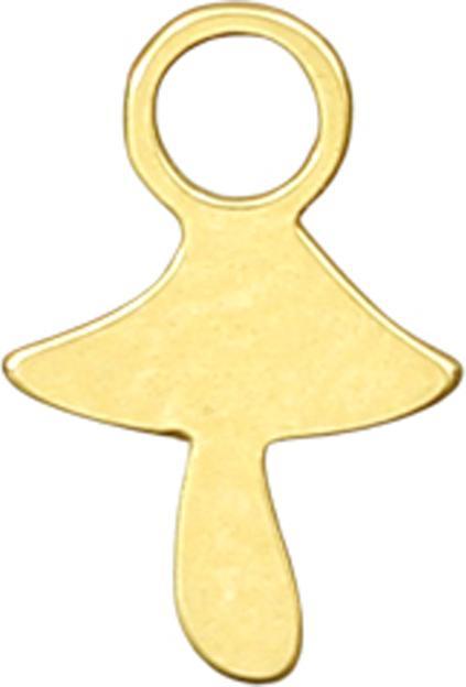 Actual product image Star Piercing Anhänger vergoldet Pilz (without brass, Surgical steel 316L)