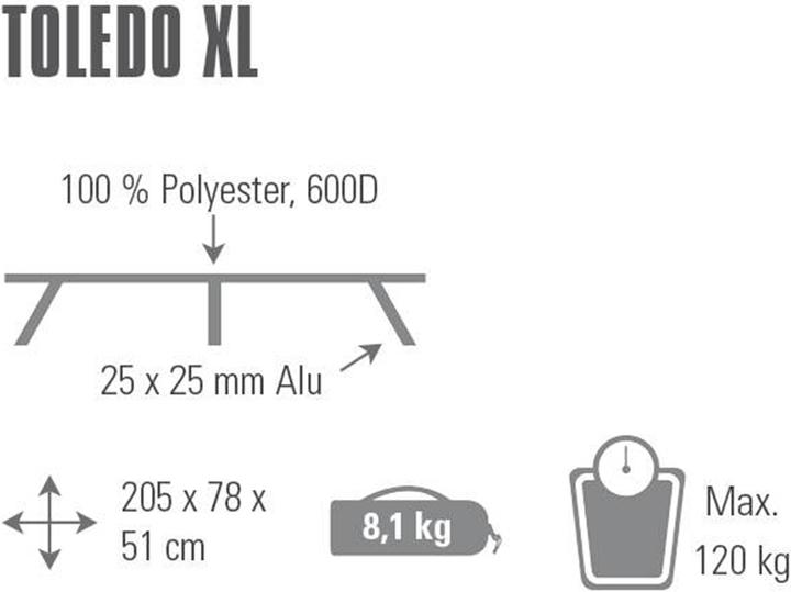 Immagine prodotto High Peak Letto da campeggio Toledo XL