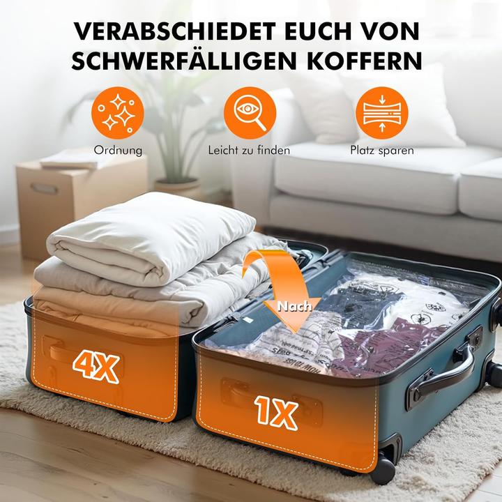 Actual product image Etrobot Vakuumbeutel-Set für Kleidung (6 Stück)