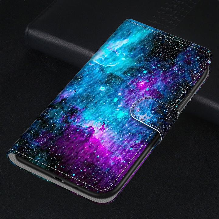Produktbild Ueli Express iPhone 13 Mini Buch Etui Tasche mit Kartenfach Galaxie (Apple iPhone 13 mini)