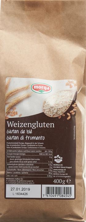 Image du produit Morga gluten de blé (400 g)