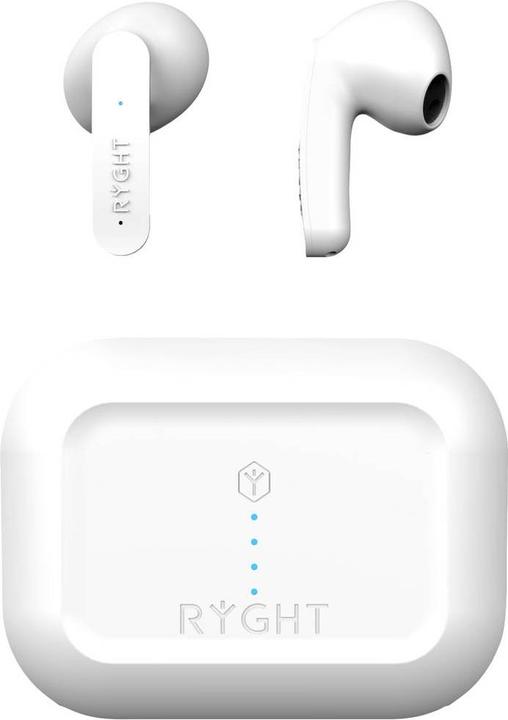 Image du produit Ryght Casque intra-auriculaire MINO Bluetooth® stéréo Microphone blanc Réduction du bruit Indicateur de (ANC, Filaire)