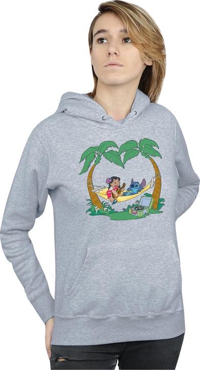 Actual product image Disney Womens/Ladies Lilo And Stitch Play Some Music Hoodie (L)