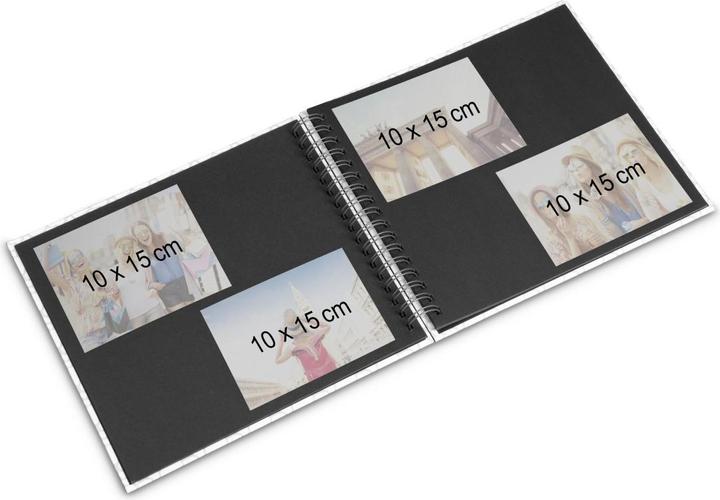Immagine prodotto Hama Album a spirale Romance 28x24 40 pagine nere matrimonio (28 x 24 cm)