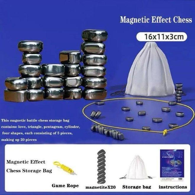 Produktbild MU Classic Magnetic Chess - Magnetsteine verbinden vermeiden