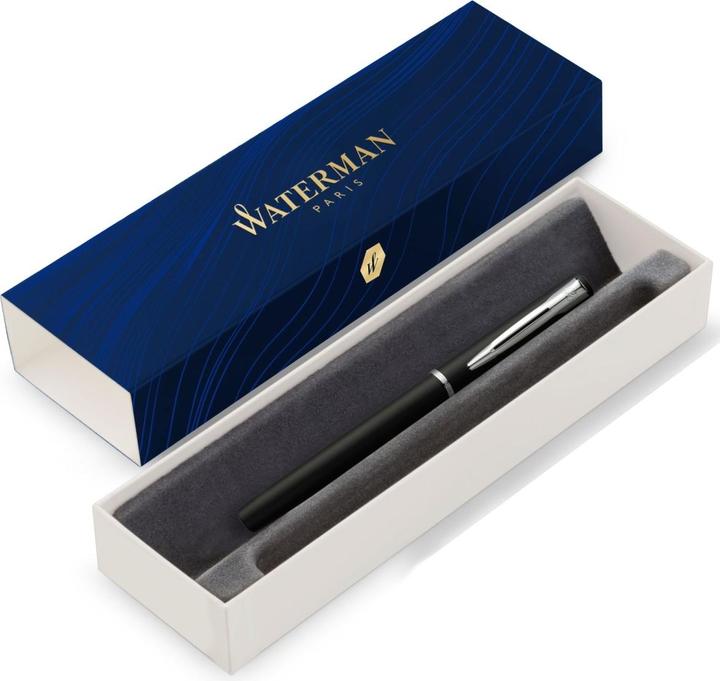 Actual product image Waterman Fountain pen Allure F (Stainless steel, Black, 1 x)
