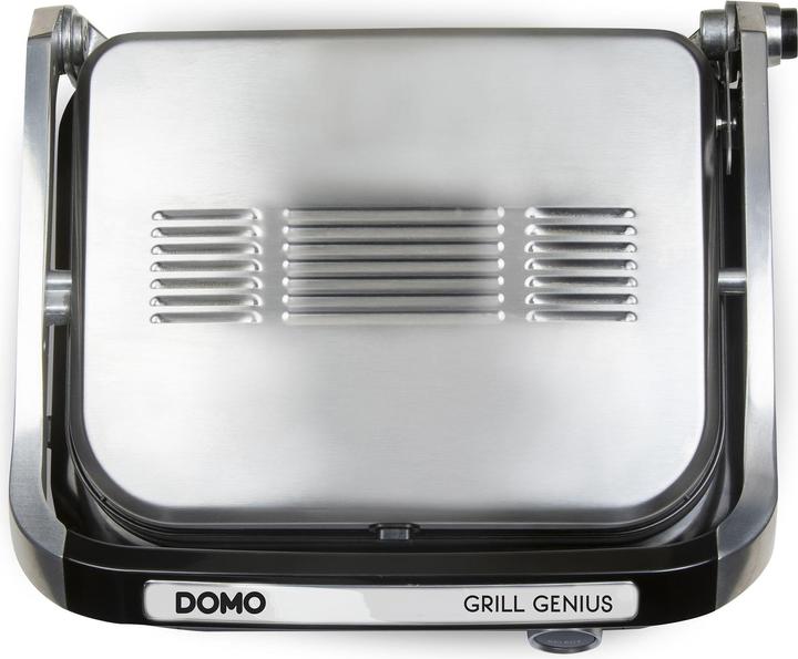 Immagine prodotto Domo Genius Grill elettrico a contatto Rivestimento antiaderente, con display Acciaio inox, nero (Spina UE)