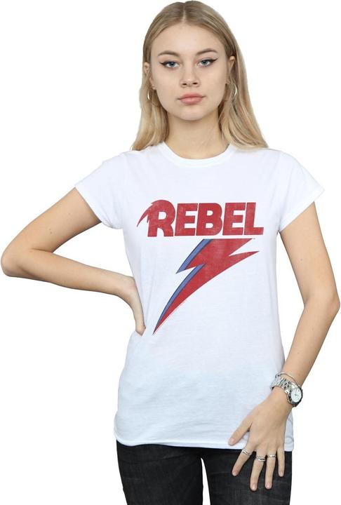 Immagine prodotto David Bowie Distressed Rebel Maglietta Donna (S)