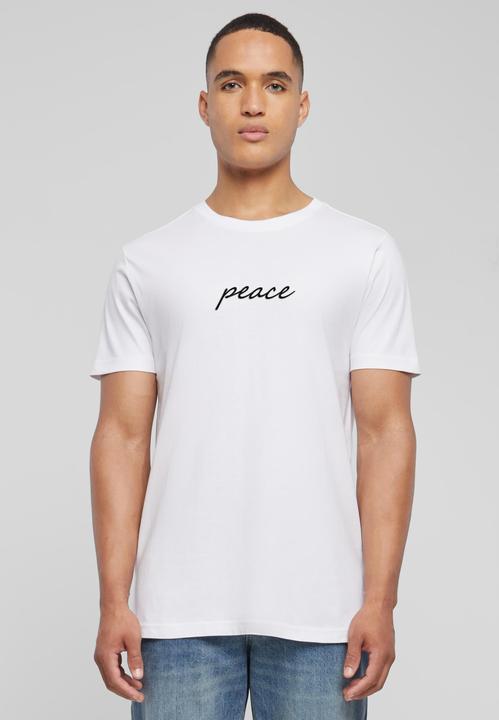 Actual product image Mister Tee Peace Wording EMB Tee - 159809 (L)