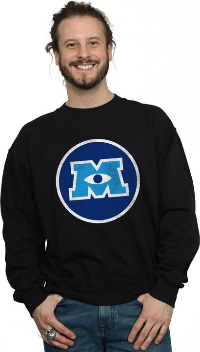 Actual product image Disney Mens Monsters University Monster Emblem Sweatshirt (4XL)