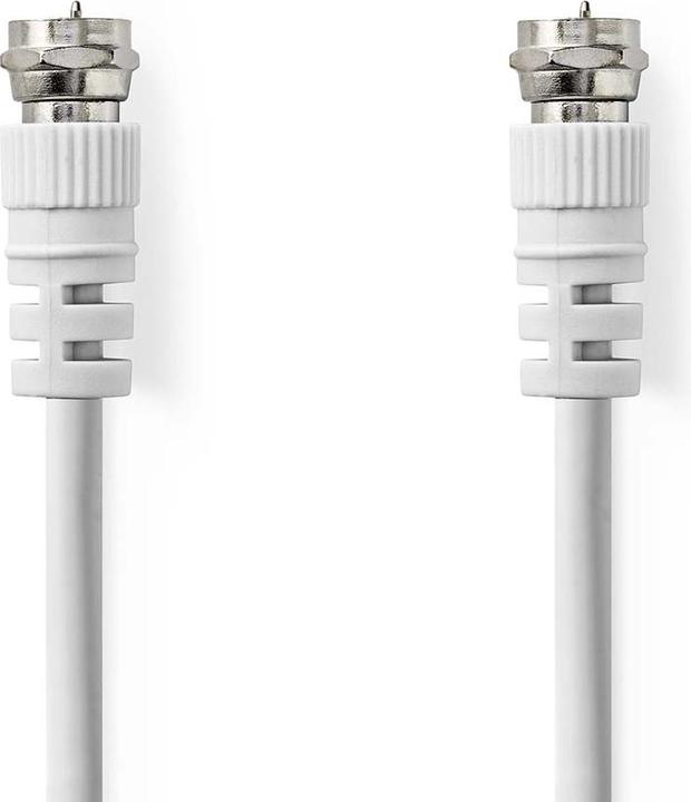 Immagine prodotto Nedis Cavo satellite e antenna | Spina F | Spina F | Nichelato | 75 Ohm | Doppia schermatura (75 dB, Cavi antenna)
