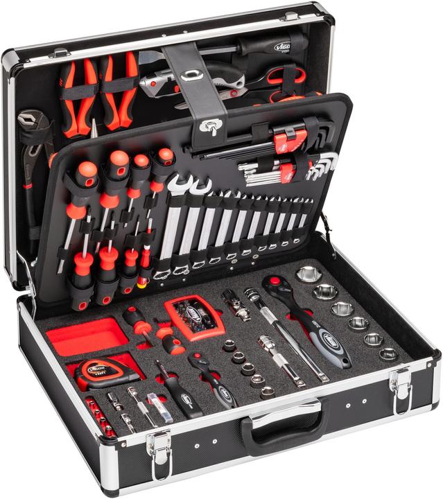 Actual product image Vigor Tool case ∙ universal ∙ V2542 ∙ square6.3 mm (1/4 inch), square12.5 mm (1/2 inch), square... (143 pieces)