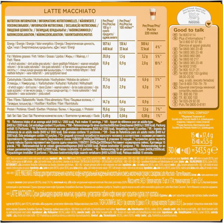 Immagine prodotto Nescafé Dolce Gusto Latte Macchiato (15 x Porta.)