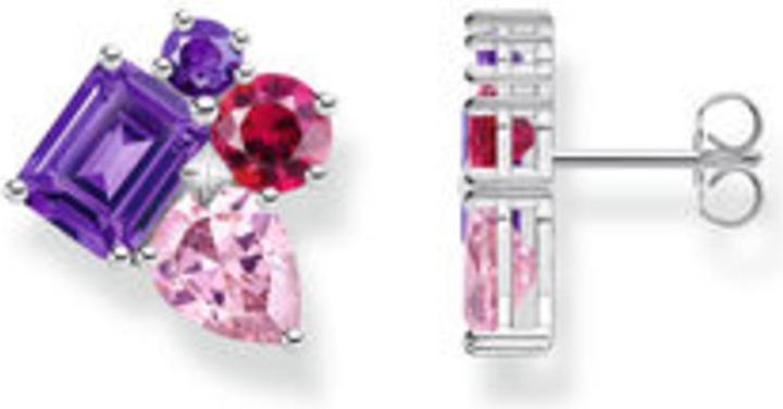 Produktbild Thomas Sabo Ohrstecker mit Steinen in Rosa, Rot und Violett Silber (925er Silber)