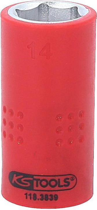 Produktbild KS Tools 3/8" Isolierte Stecknuss (14 mm)