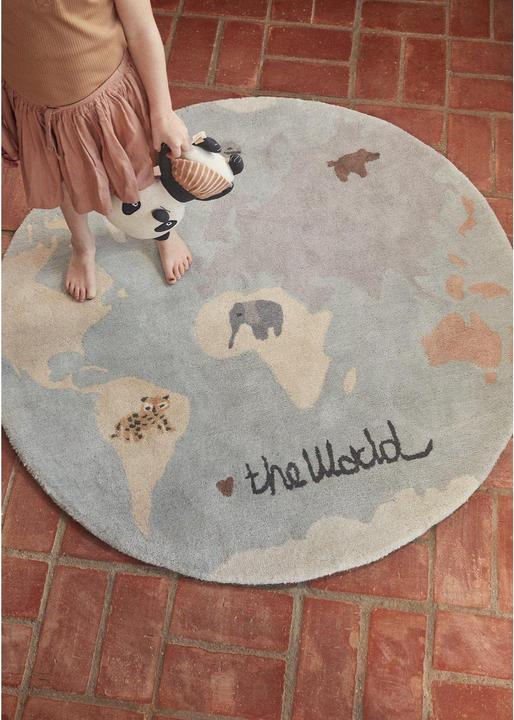 Image du produit Oyoy Le monde du tapis touffeté (120 x 120 cm)