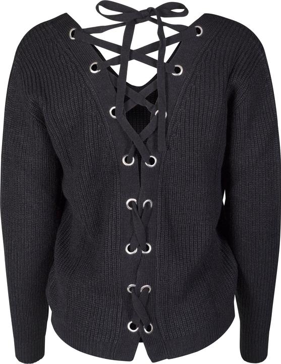 Actual product image Urban Classics Ladies Back Lace Up Sweater (XS)
