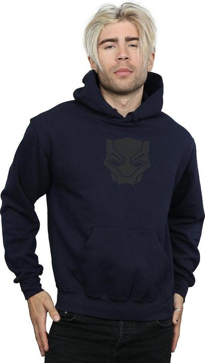 Produktbild Black Panther Schwarz auf Schwarz Hoodie (M)