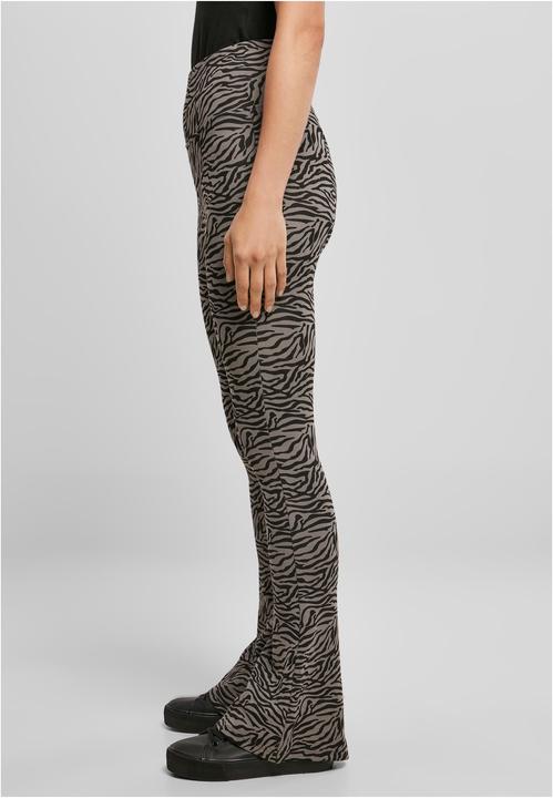 Actual product image Urban Classics Ladies High Waist Zebra Boot Cut Leggings - 14105 (XL)