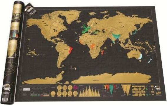 Scratch Map (42 x 30 cm)