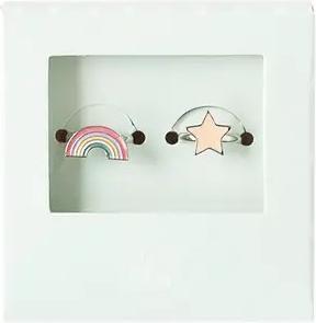 Global Affairs Kinder-Fingerringe, Regenbogen & Stern