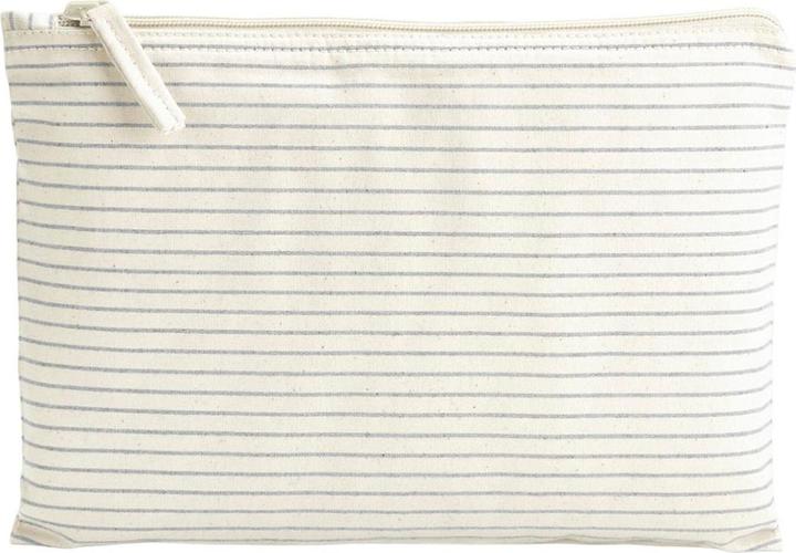 Actual product image Westford Mill Striped Organic Cotton Toiletry Bag