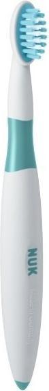 Image du produit NUK Brosse à dents d'apprentissage, avec anneau de protection, pour un soin sûr des premières dents (Souple, 1 x)