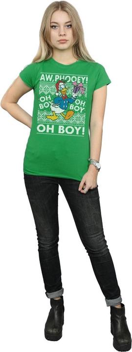 Image du produit Disney - T-shirt DONALD DUCK CHRISTMAS FAIR ISLE - Femme (L)