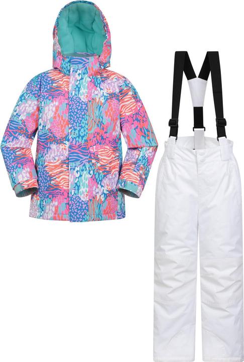 Actual product image Mountain Warehouse Childrens/Kids Printed Ski Jacket & Trousers (146, 152)