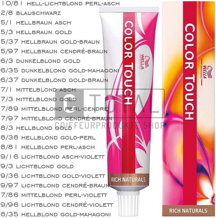 Produktbild Wella Color Touch Rich Naturals (8, 35 hellblond gold-mahagoni)
